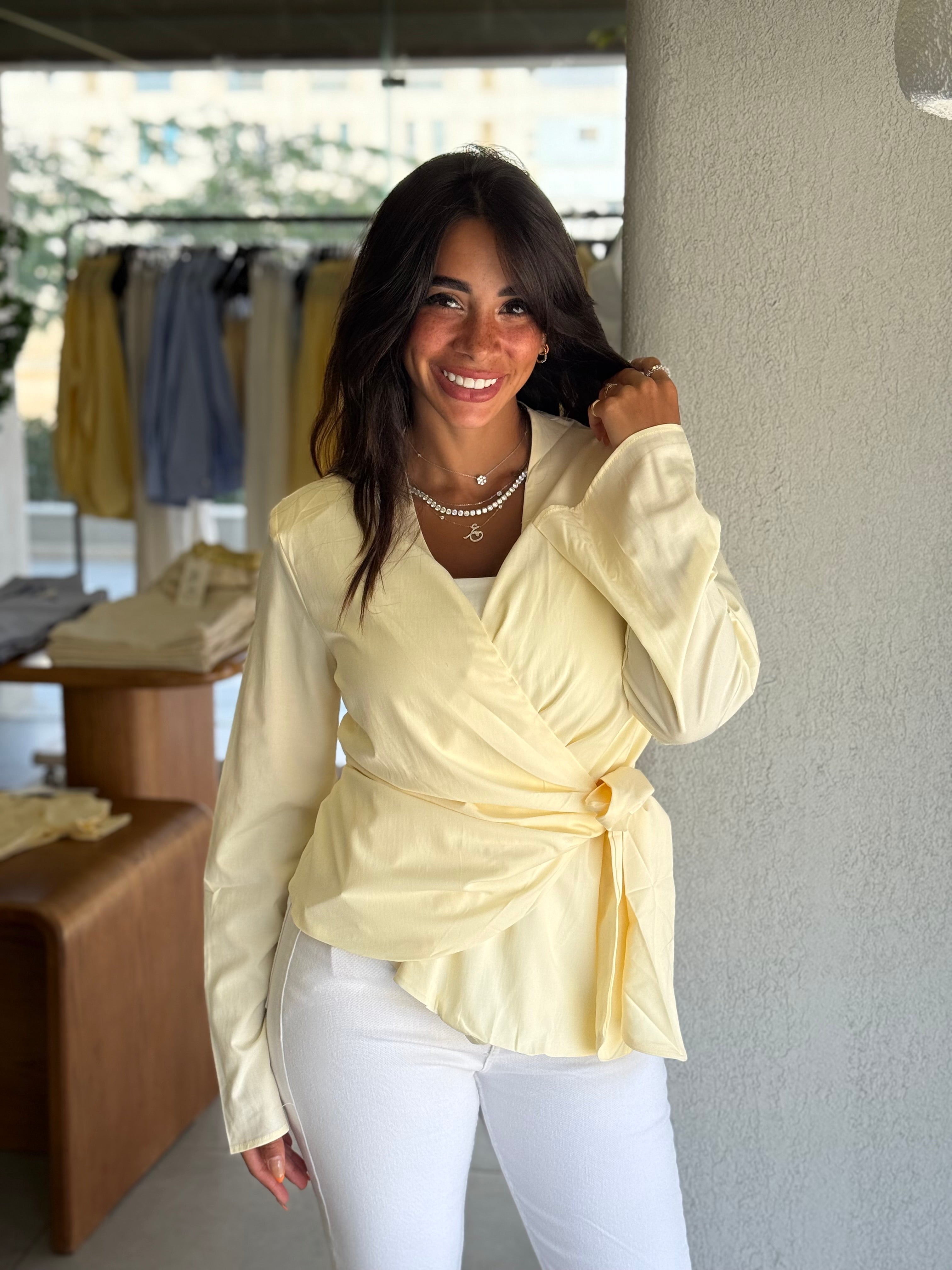 Tied to you Shirt - Yellow
