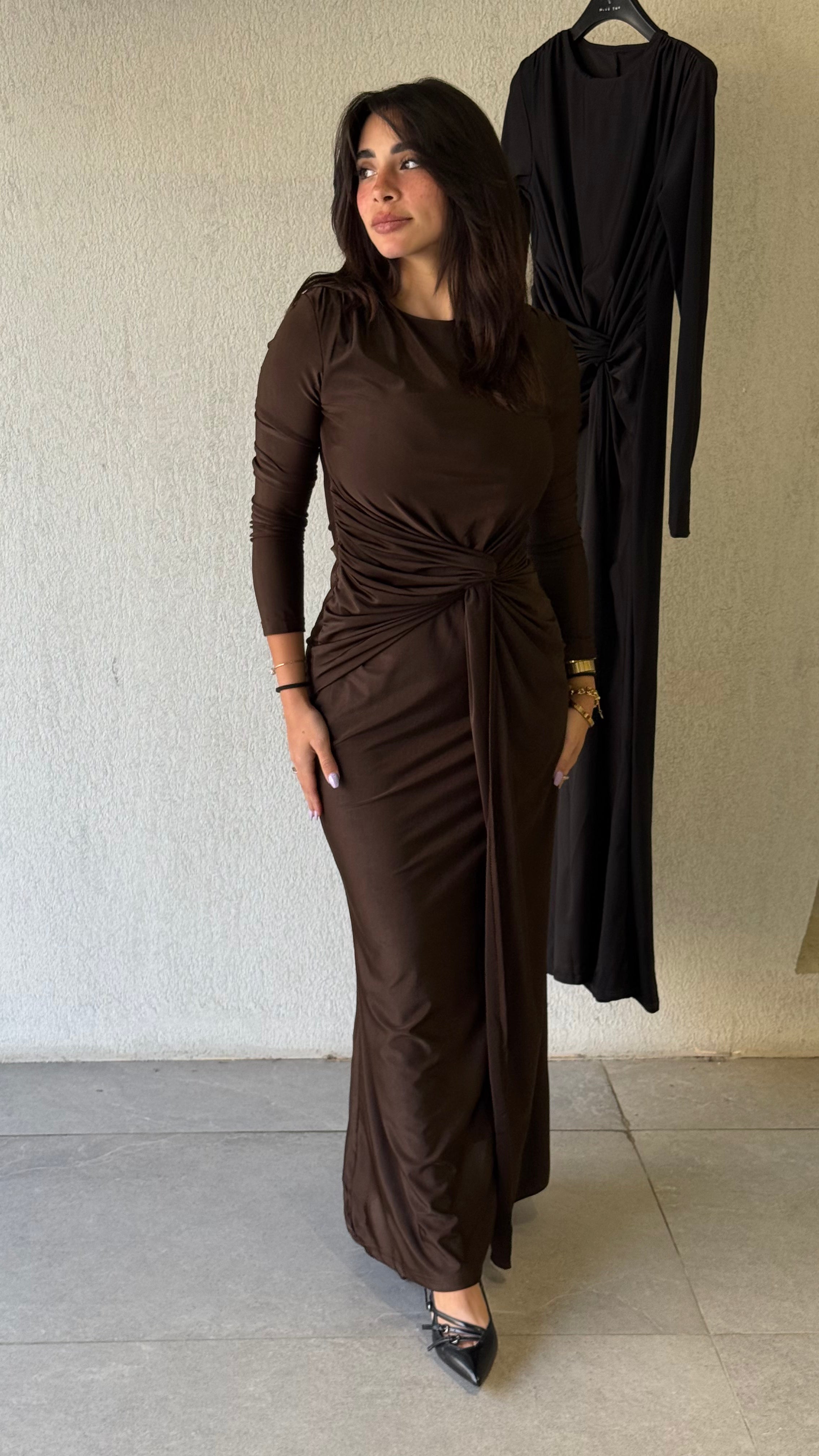 Azura Dress - Brown