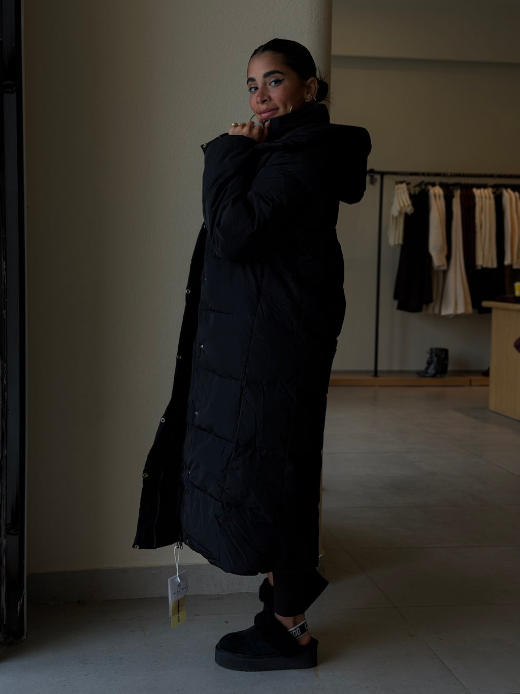 Puffer jacket  - Black