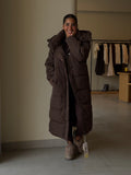 Puffer jacket  - Brown