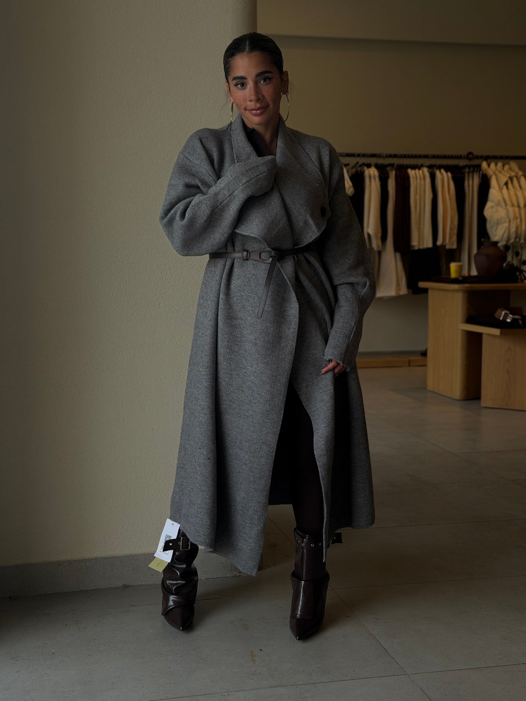 Long Cardigan - Gray