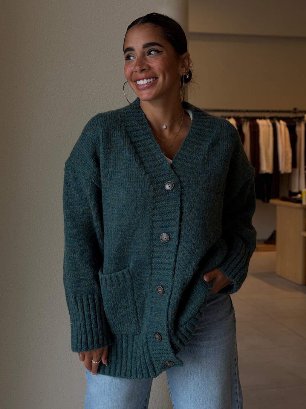 Kint Cardigan - Olive