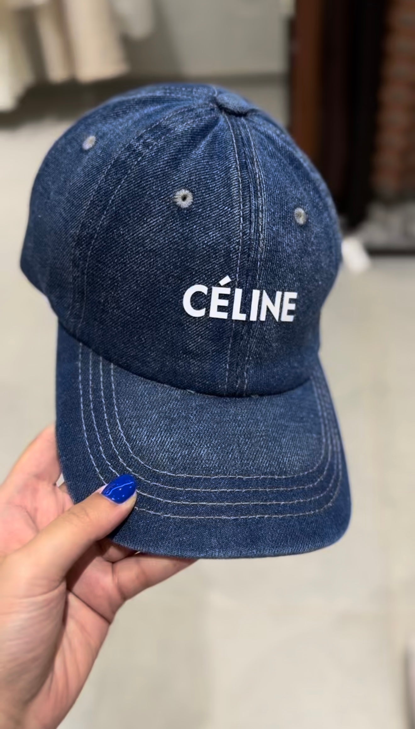 CELINE Cap - Denim