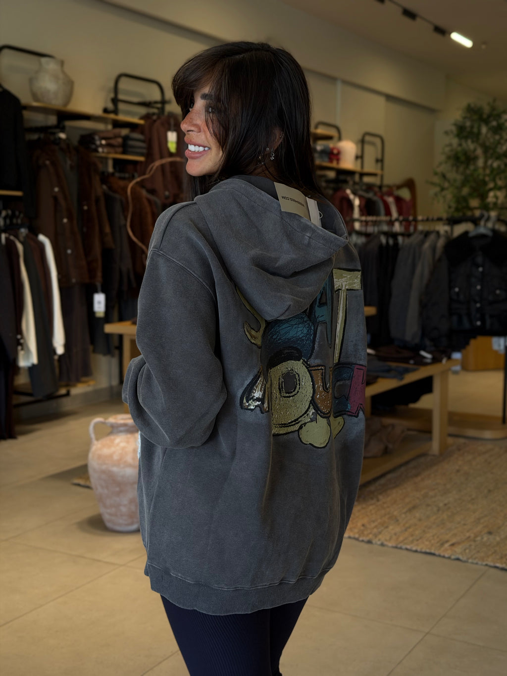 Donald Patch Hoodie - Grey