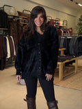 Fur Cardigan - Black