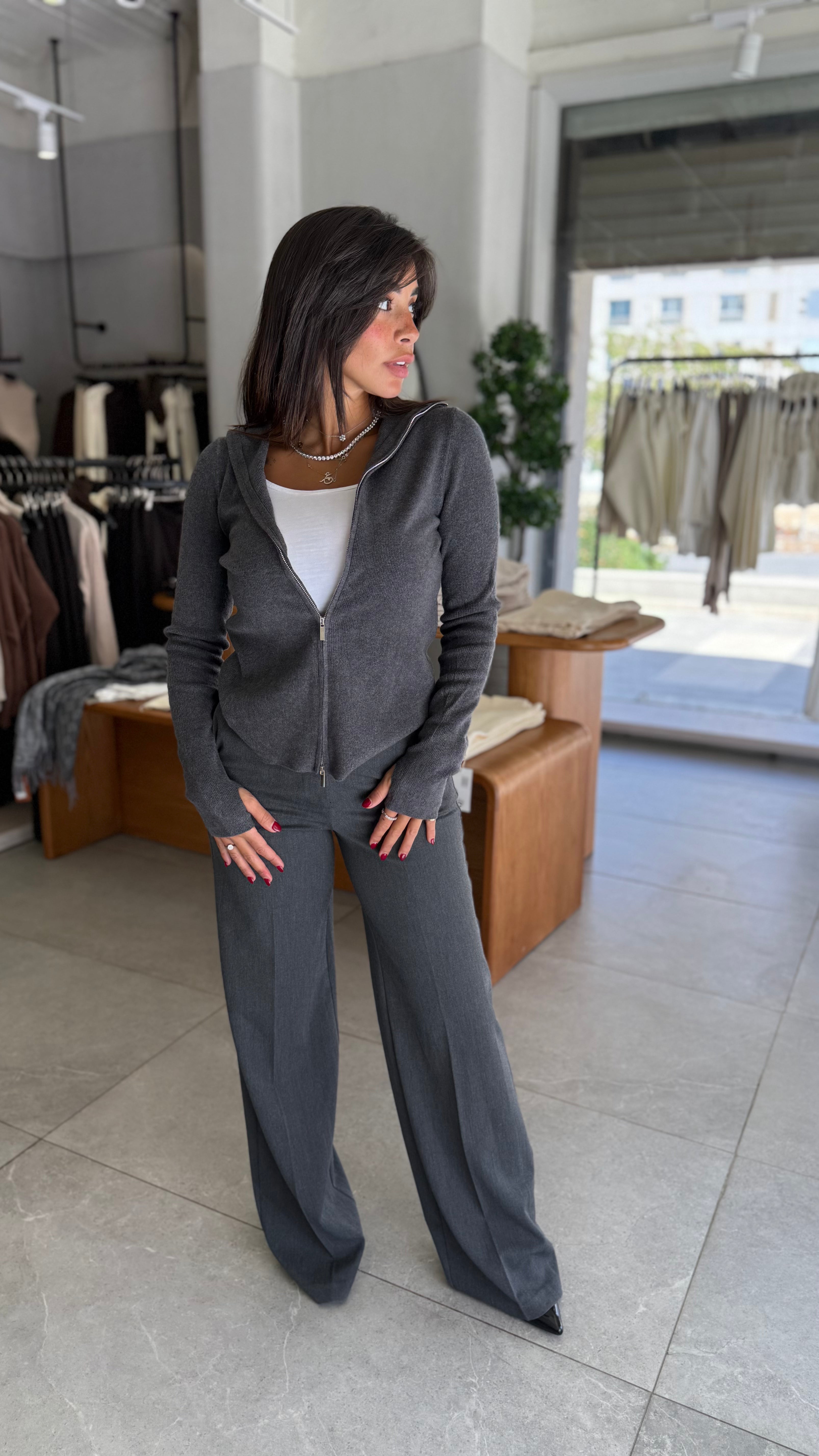 Knit Sweater - Dark Grey