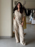 Luna Linen Set- Beige