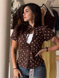 Dots shirt- Brown