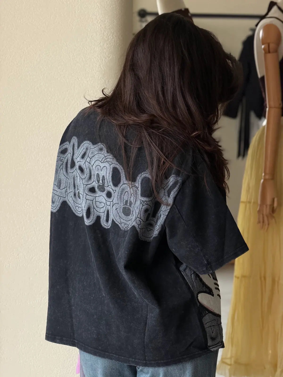 Cartoon Tee-Black