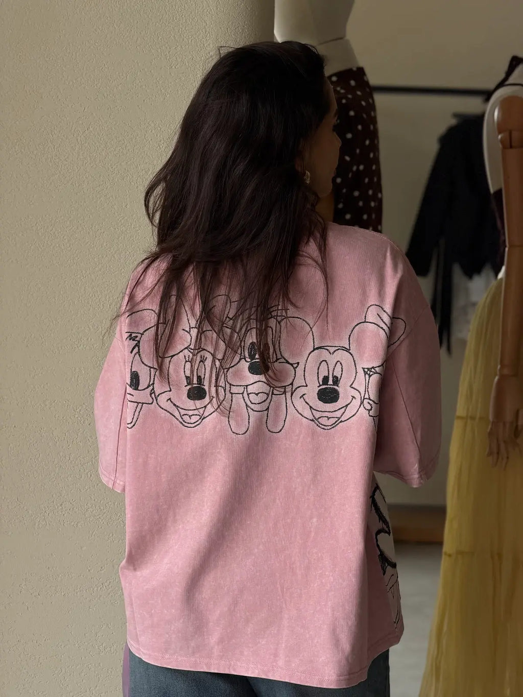 Cartoon Tee- Pink