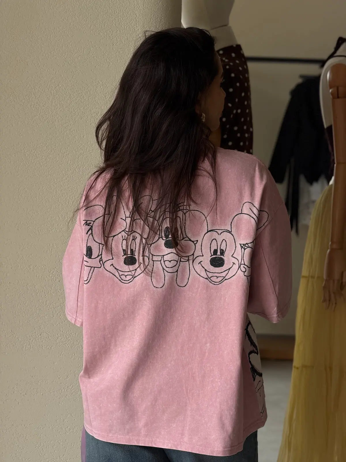 Cartoon Tee- Pink