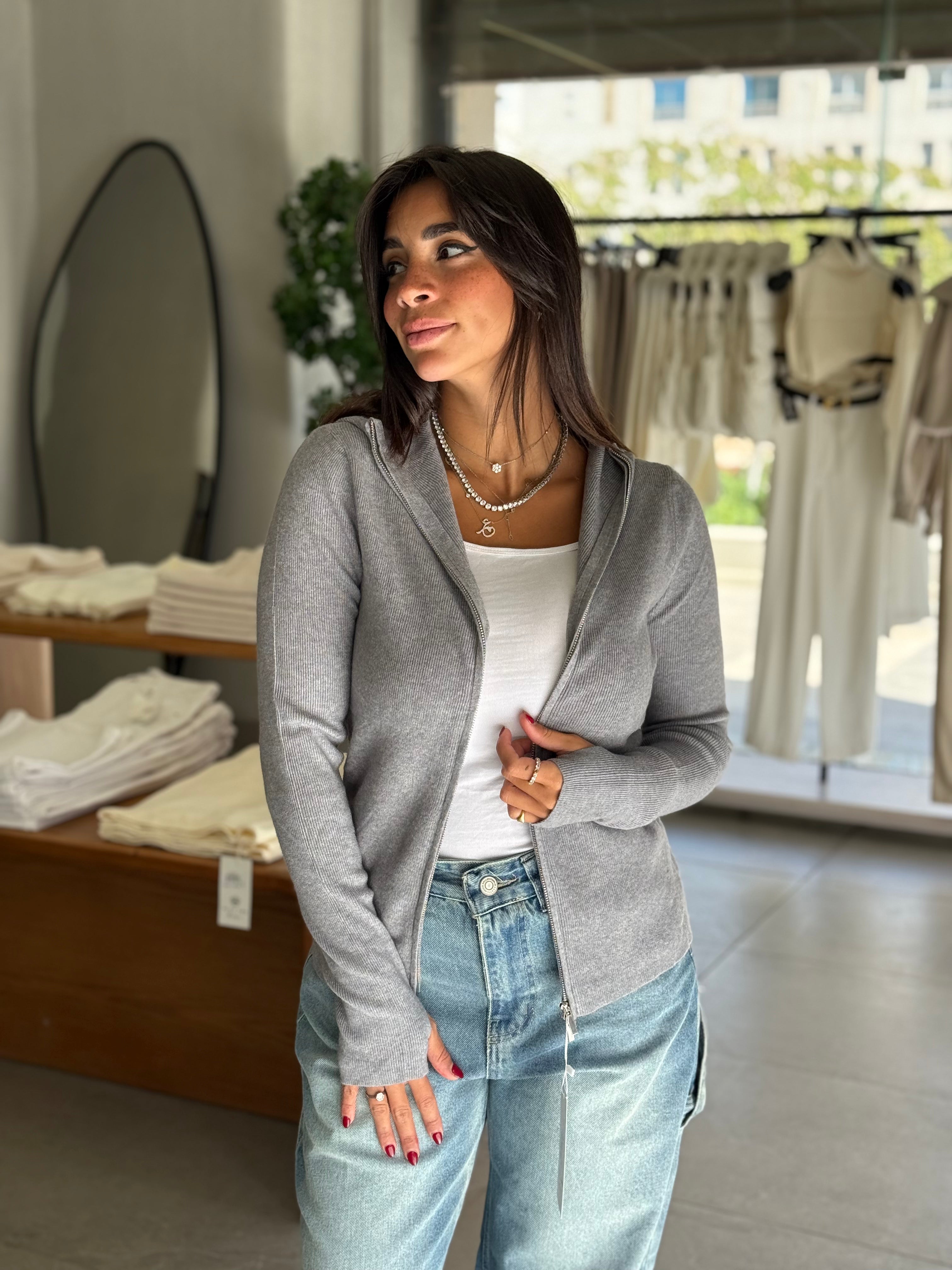Knit Sweater - Grey