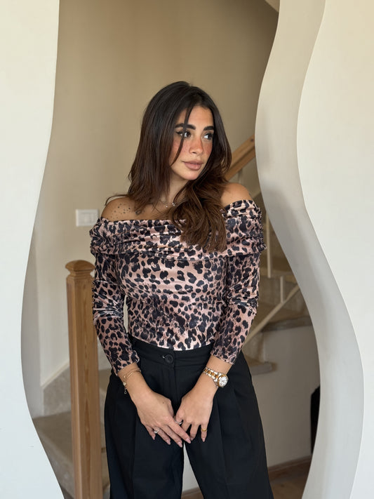 Leopard Off Shoulder