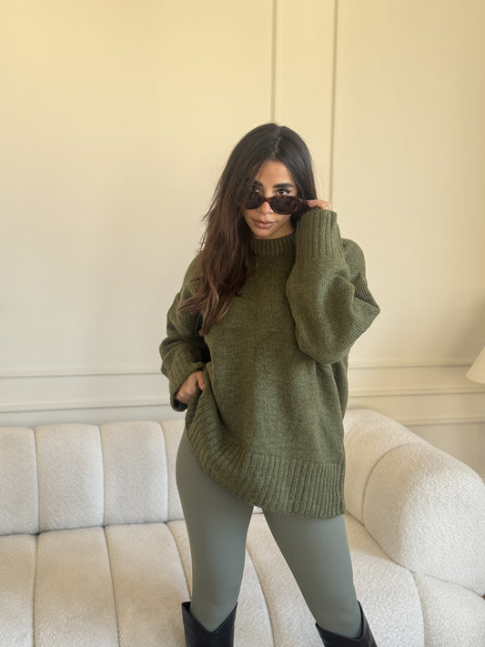 Warmy Pullover - Olive