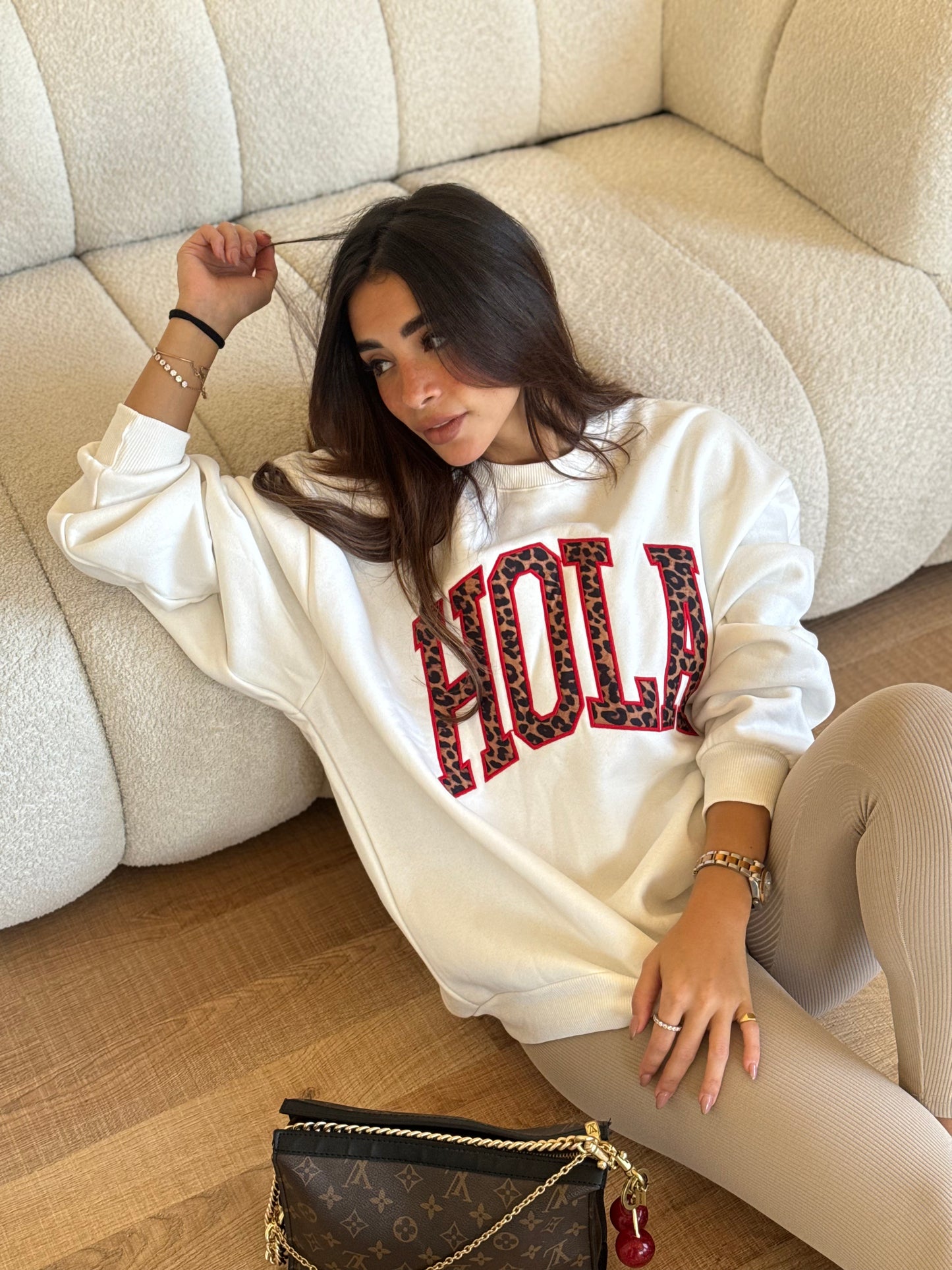 Hola Sweatshirt - White