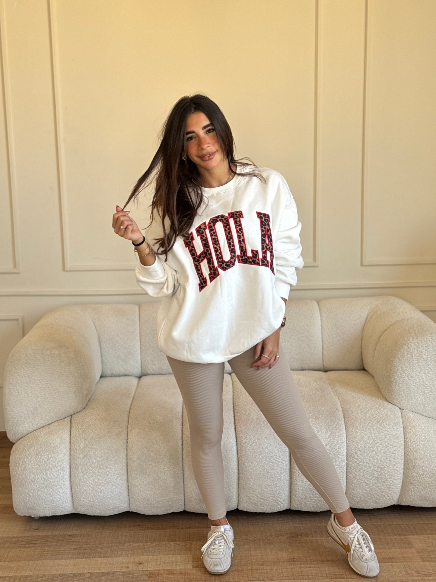 Hola Sweatshirt - White