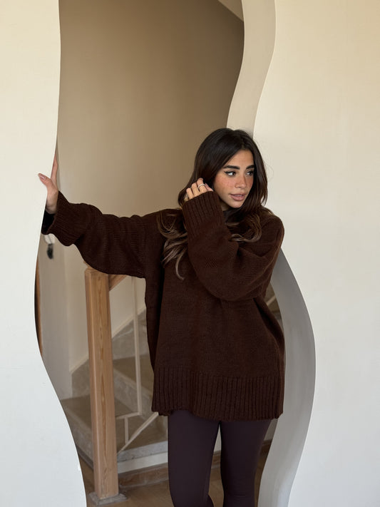 Warmy Pullover - Brown