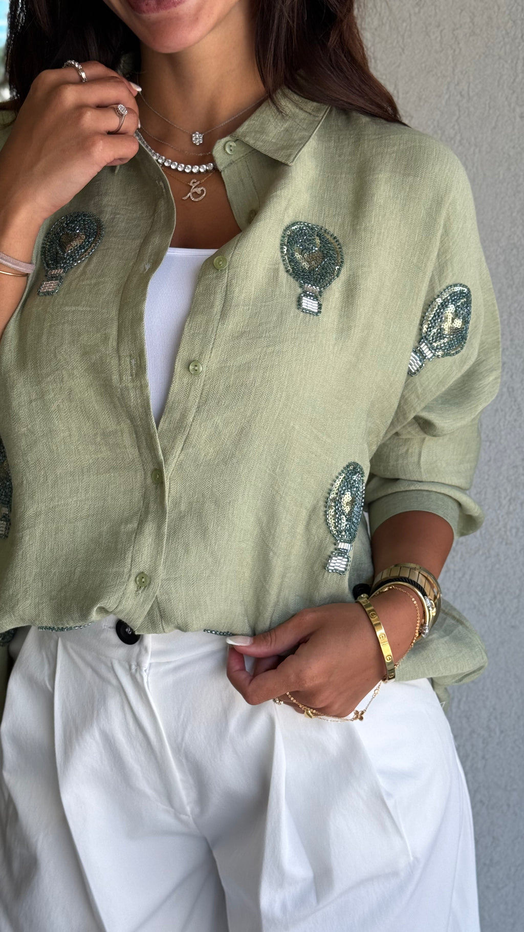 Mini Loves Shirt - Olive