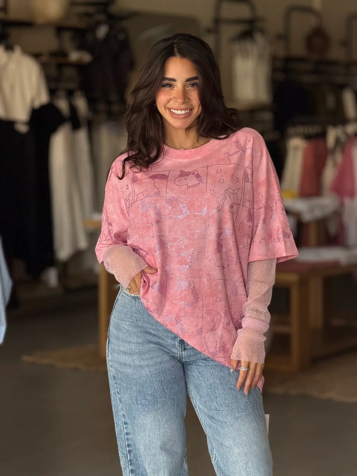 Pony T-Shirt -  Pink