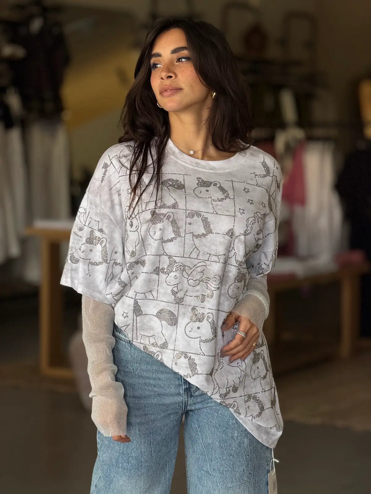 Pony T-Shirt -  white
