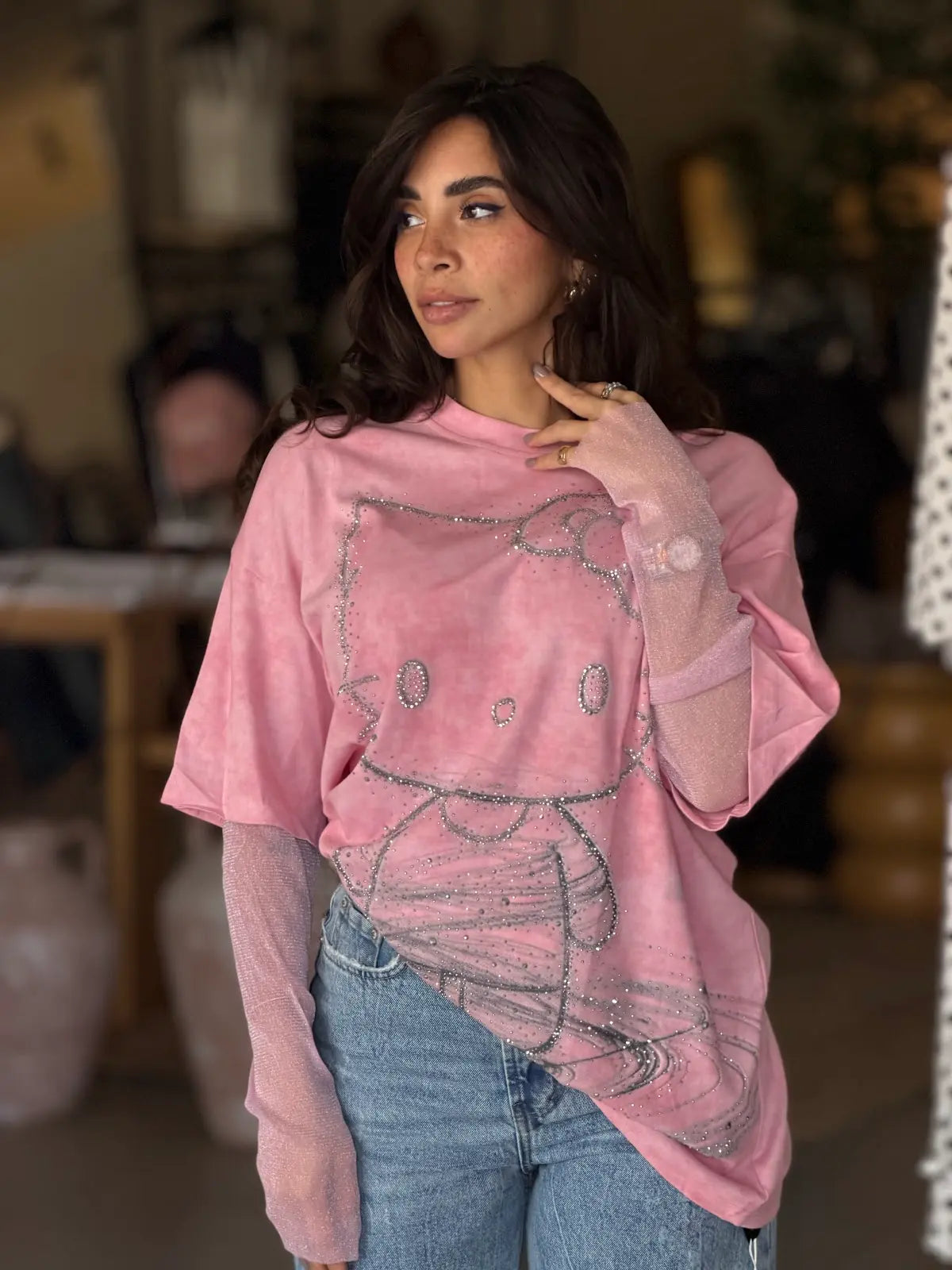 Kitty T-Shirt- Pink