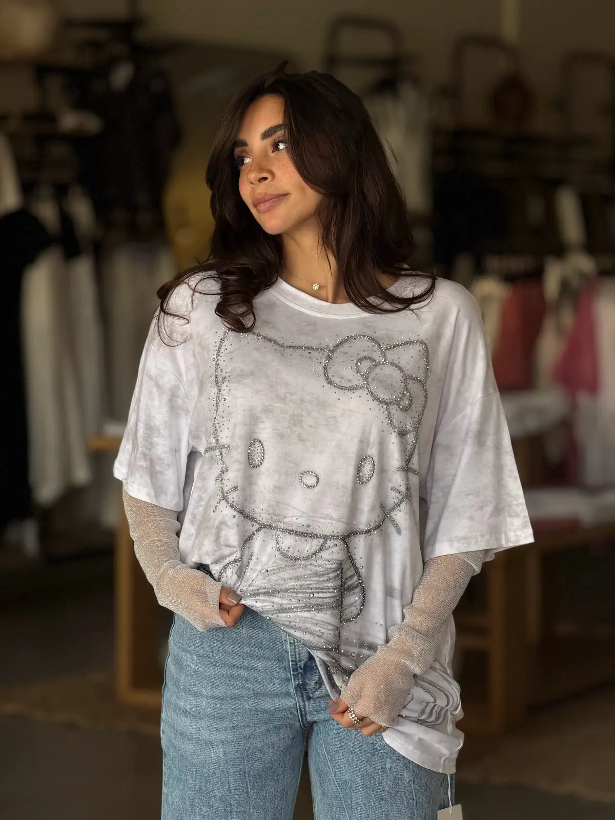 Kitty T-Shirt-  white