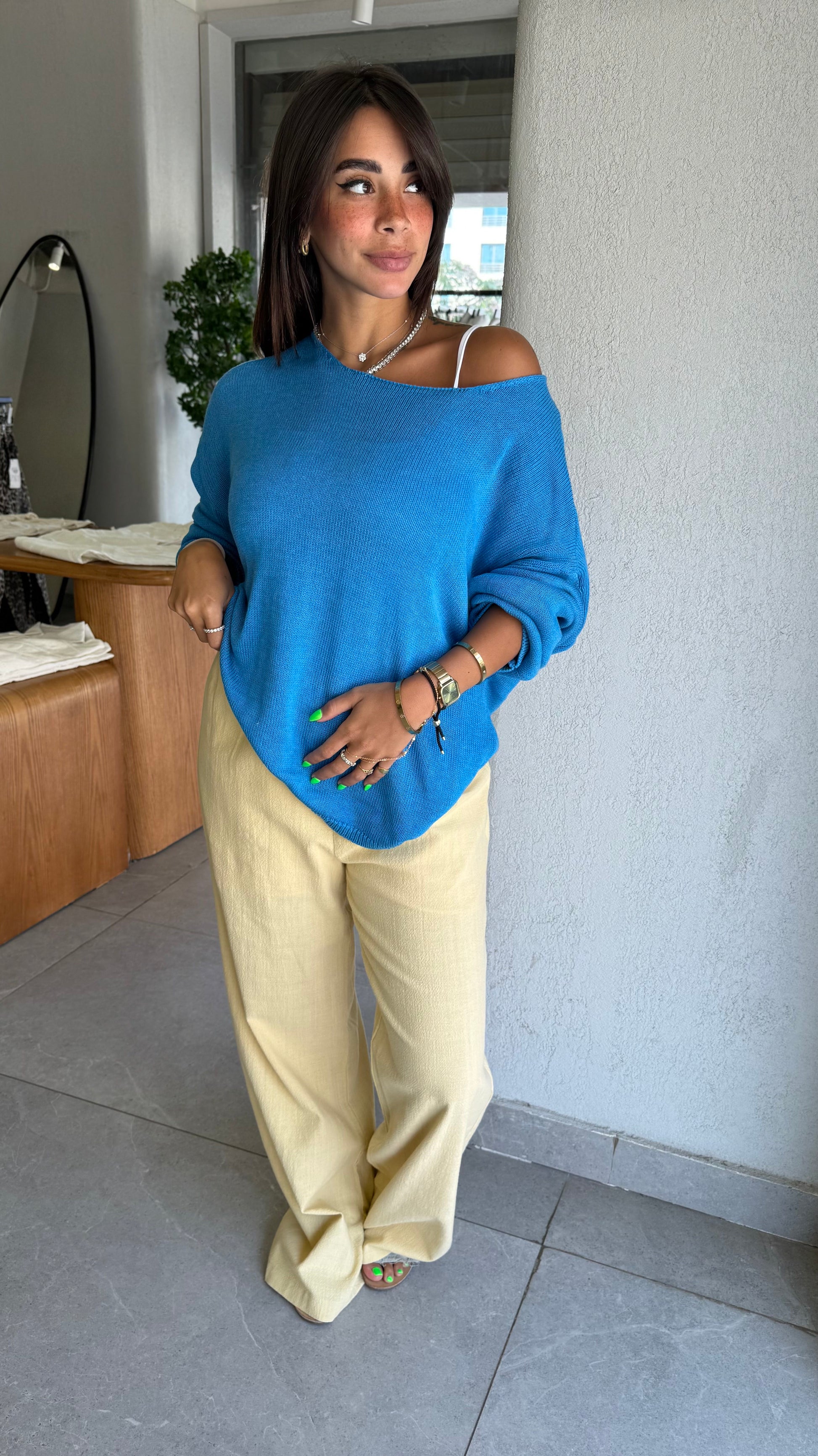 Linen Yellow Pants
