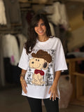 Dog with Hat T-Shirt - White