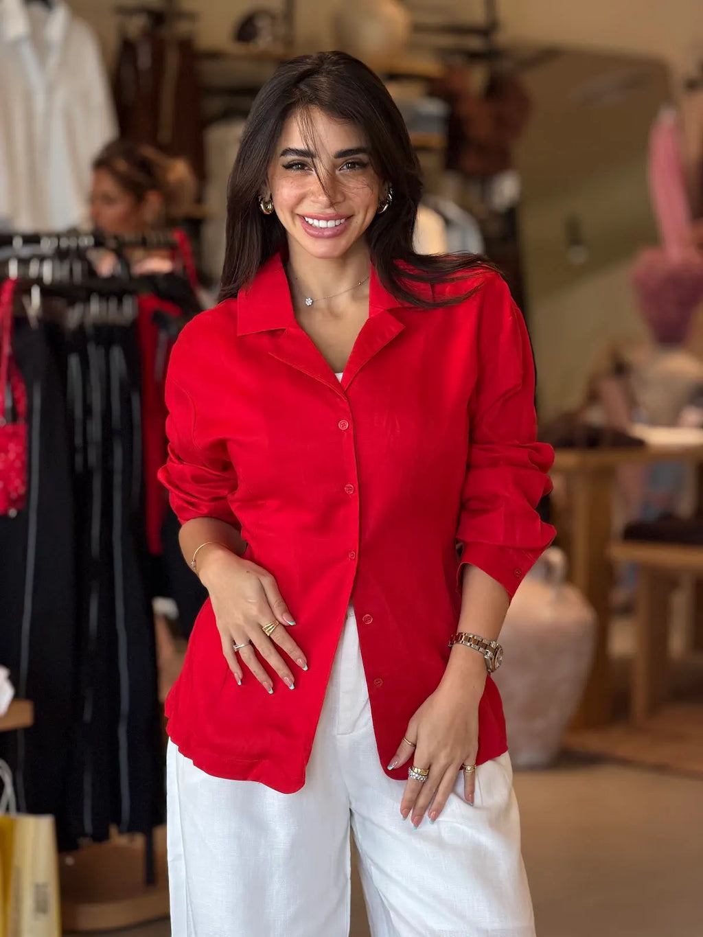 Cele Shirt - Red