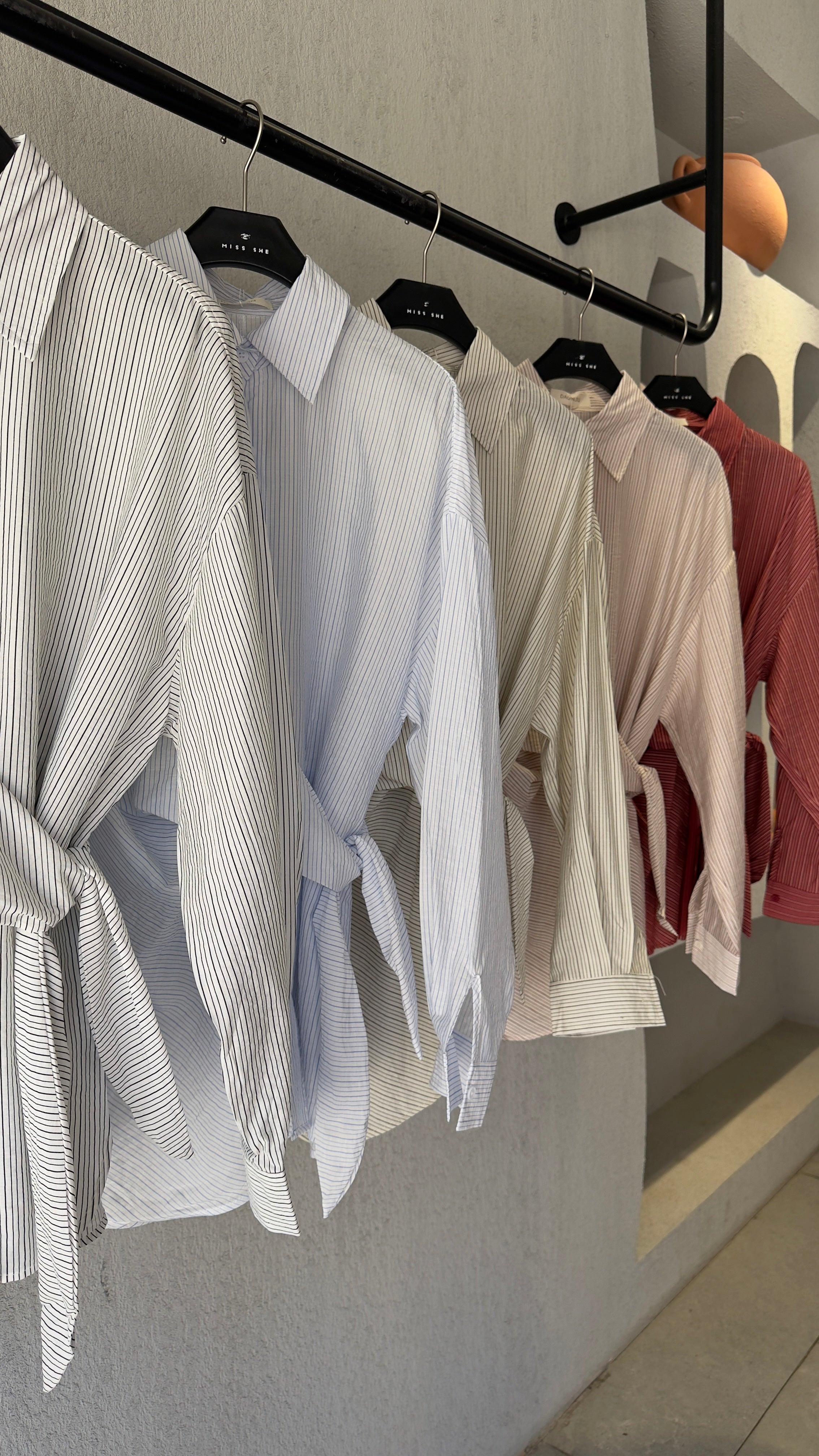 Striped Wrap Shirt