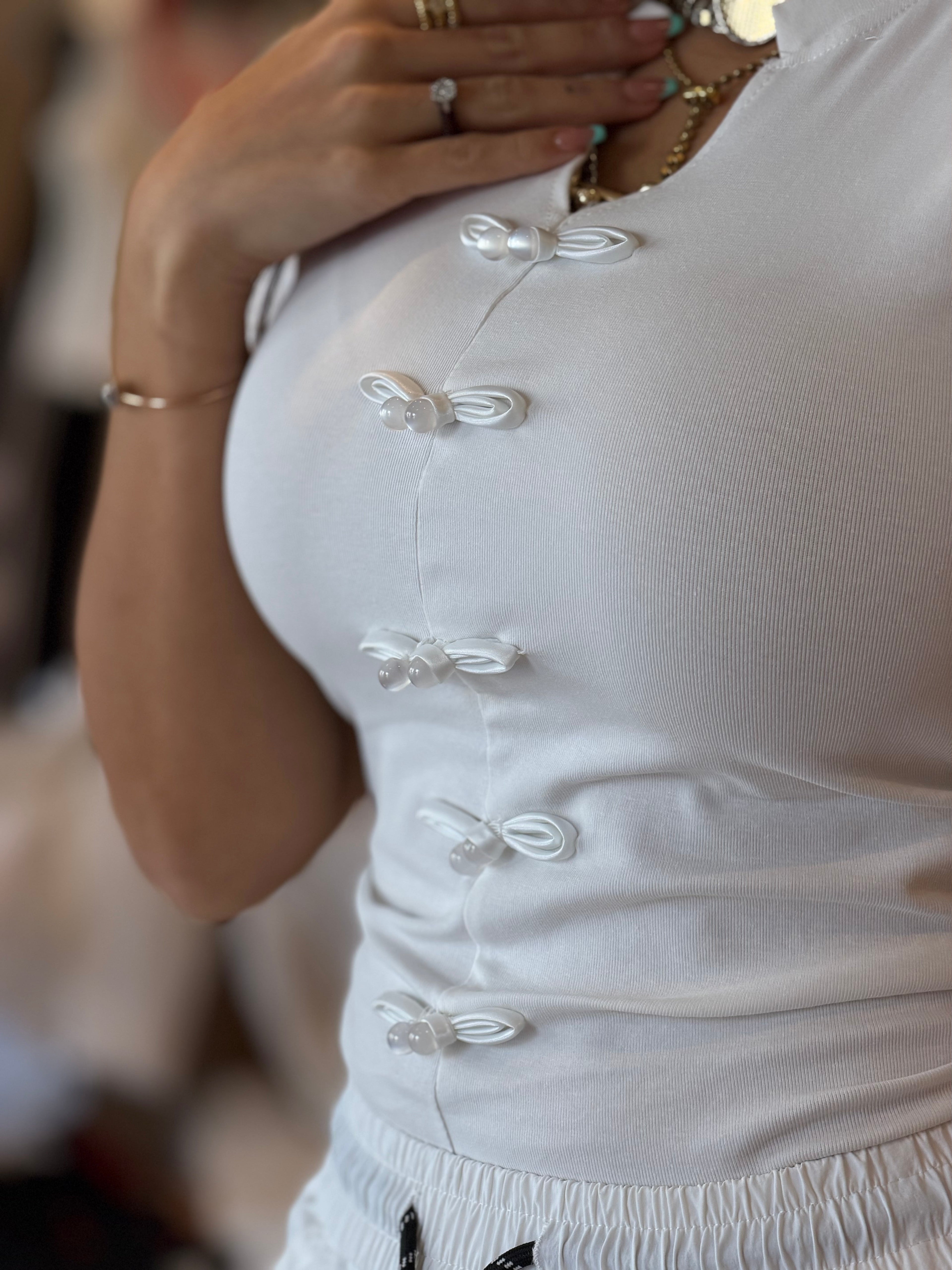 Bow Top - White