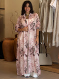 Flora Shirt dress - Pink