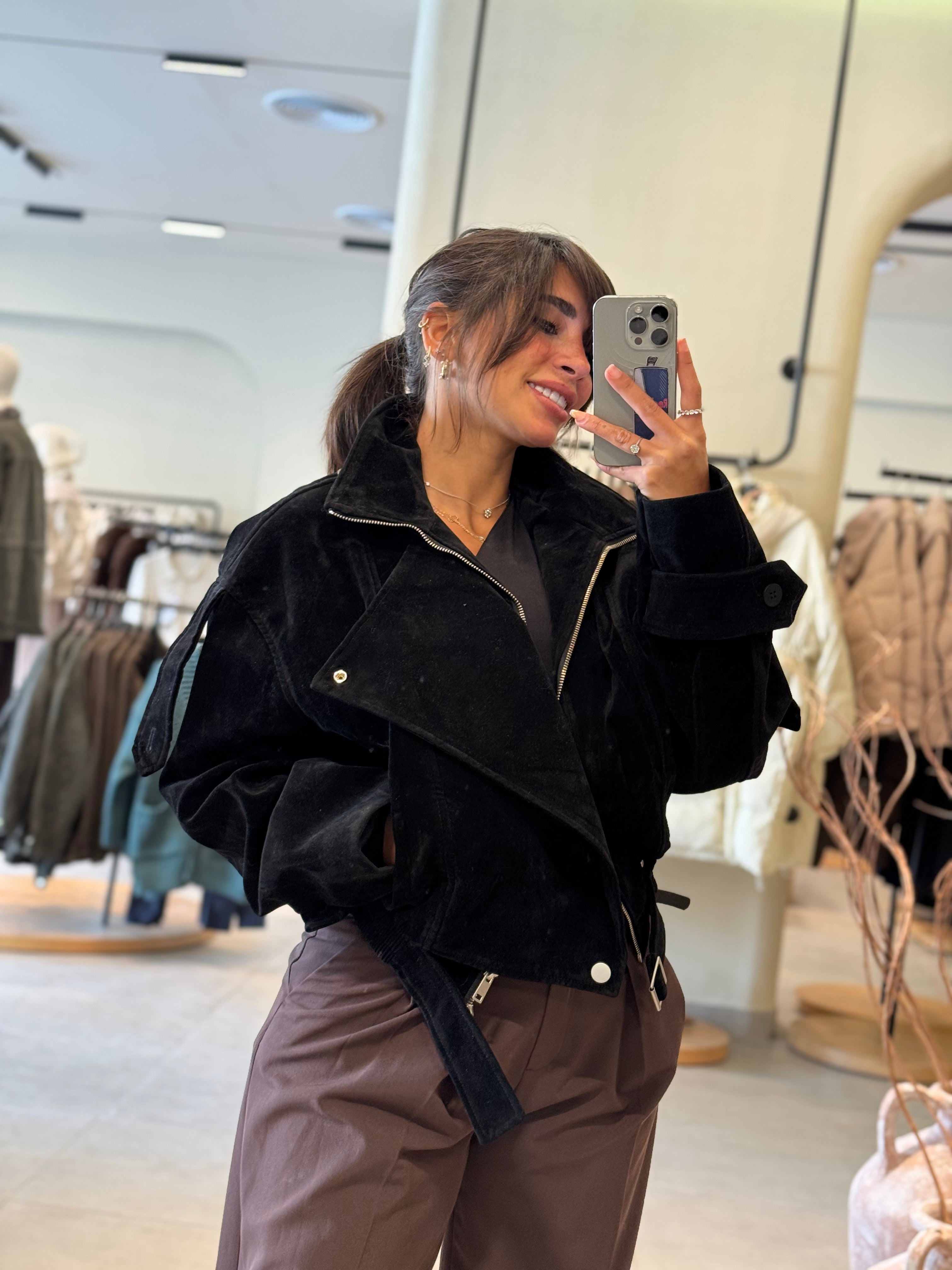 Suede Jacket - Black