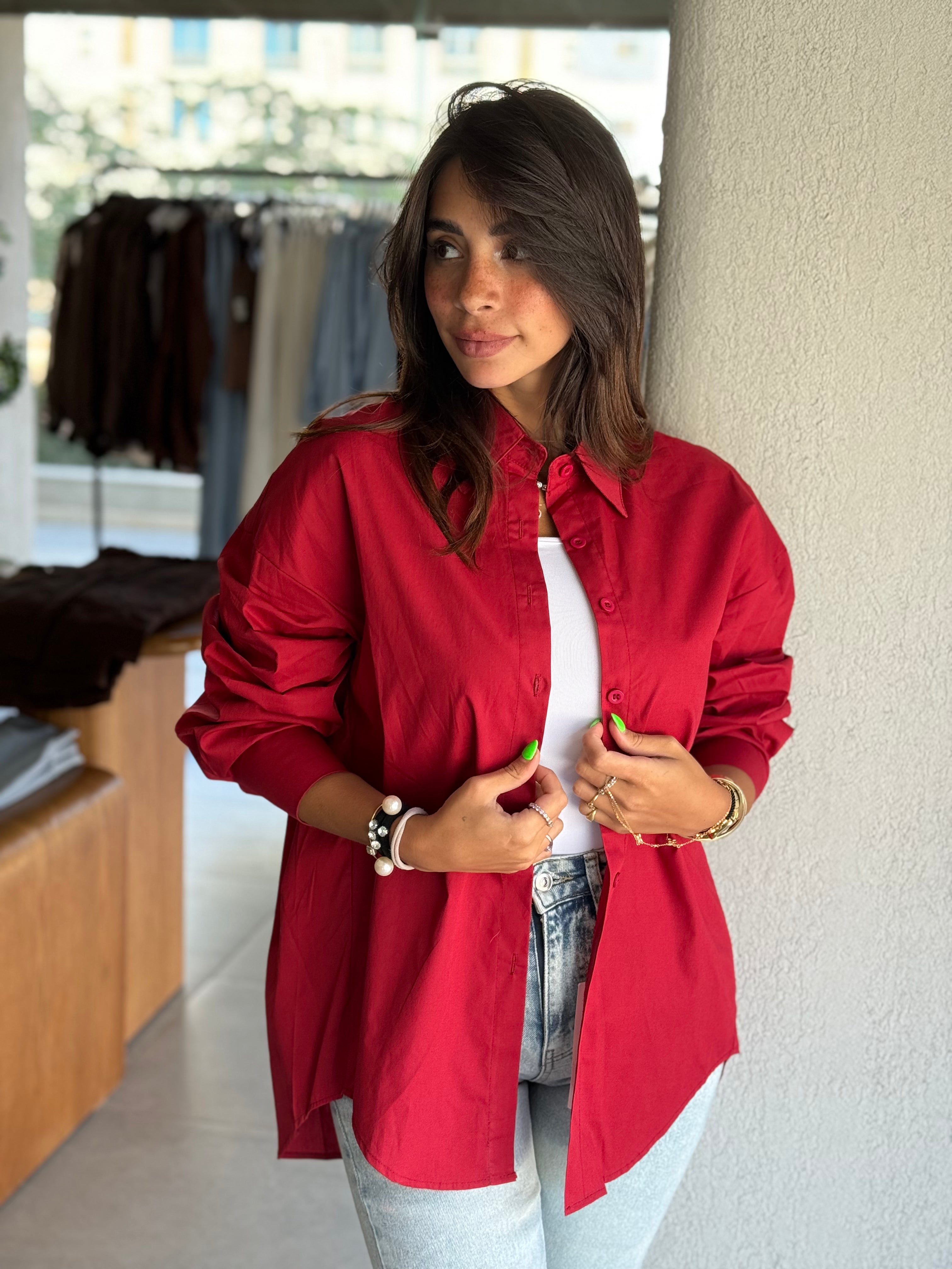 Oversize Shirt - Red