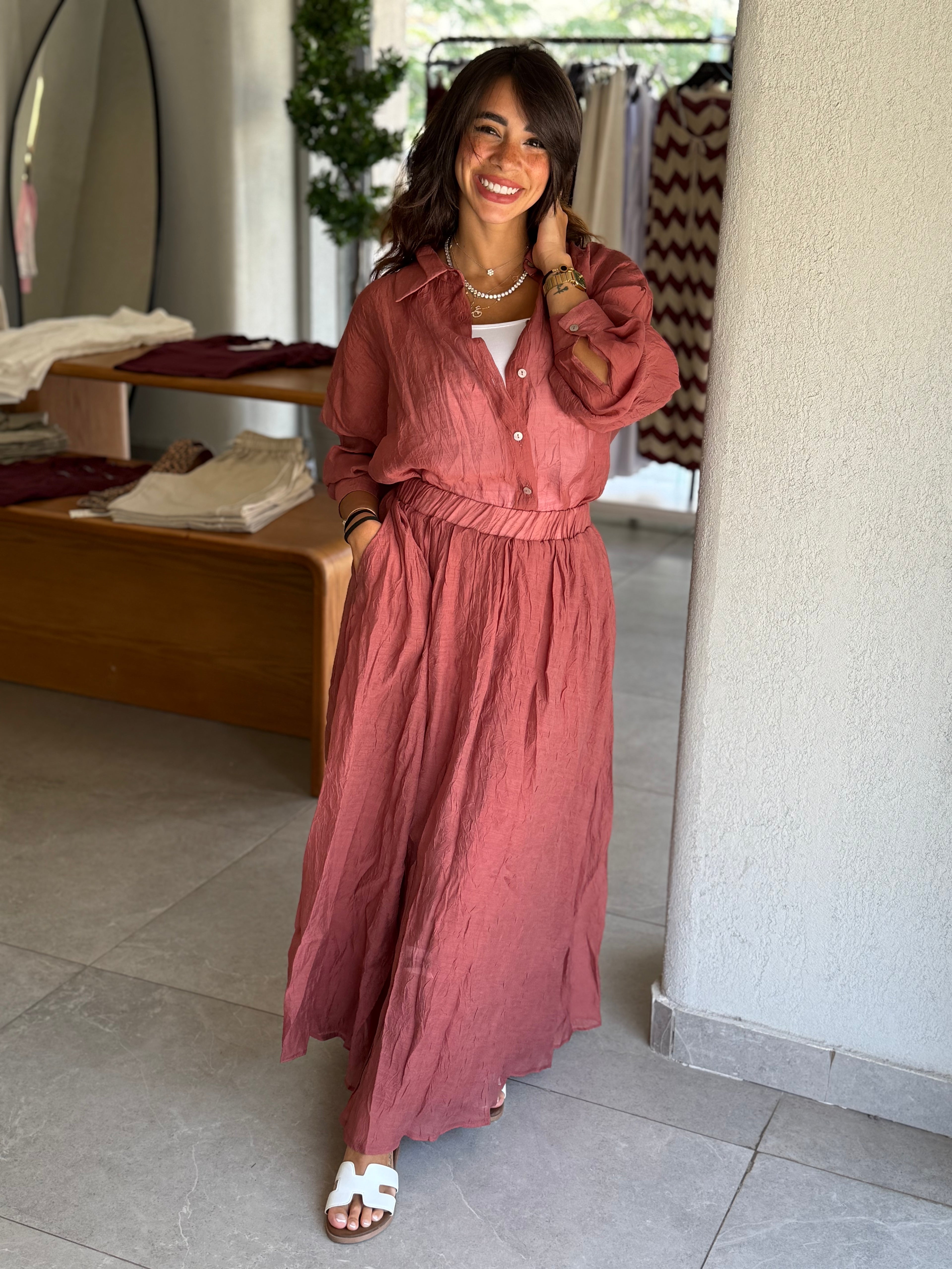 Flowy Set- Dusty Rose
