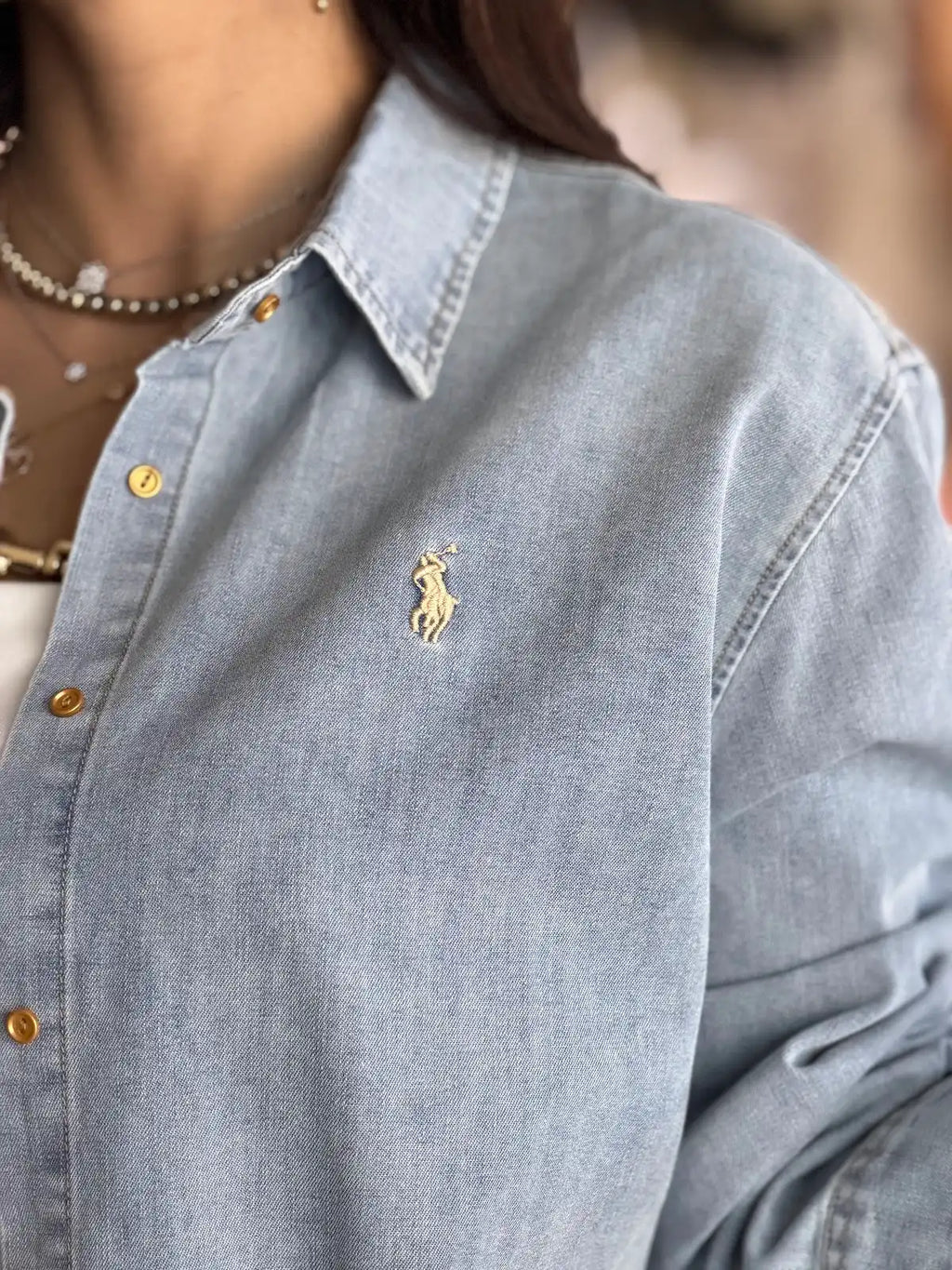 Polo denim shirt