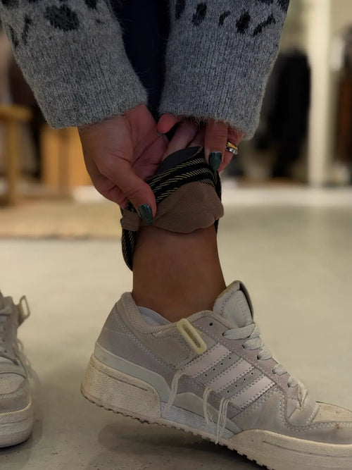 Fleeced high waisted leggings - grey