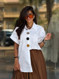 flowers Shirt- white