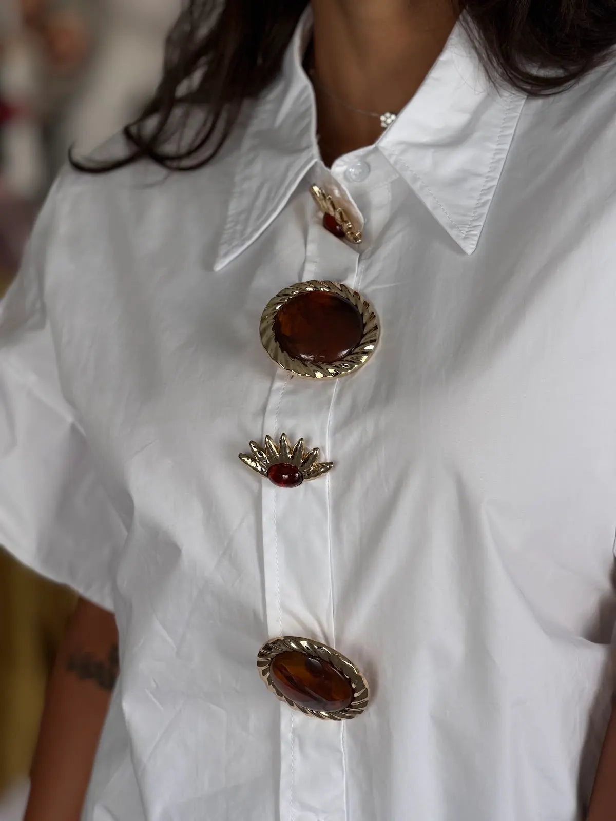 jewel buttons Shirt