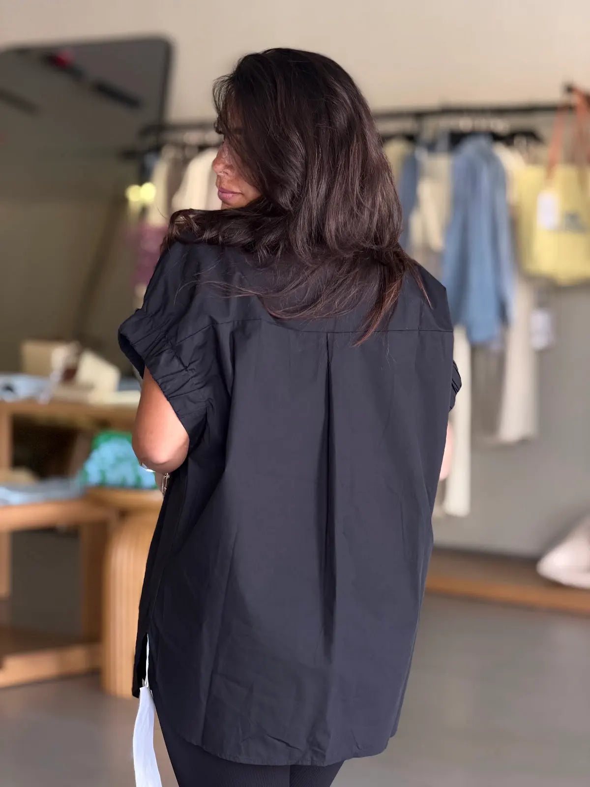 flowers Shirt- Black