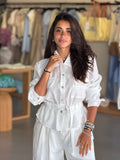 Buttoned Shirt - White