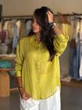 Fully Lined Shirt - Lime Green