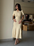 Sandro Rhinestone Dress - Yellow