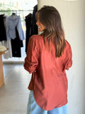 Linen Shirt - Burgundy