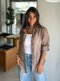 Linen Shirt - Cafe