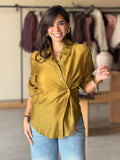 Linen Shirt - Lime
