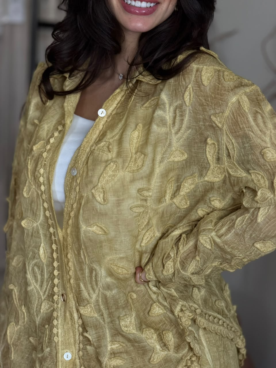 Sheer Embroidered Set