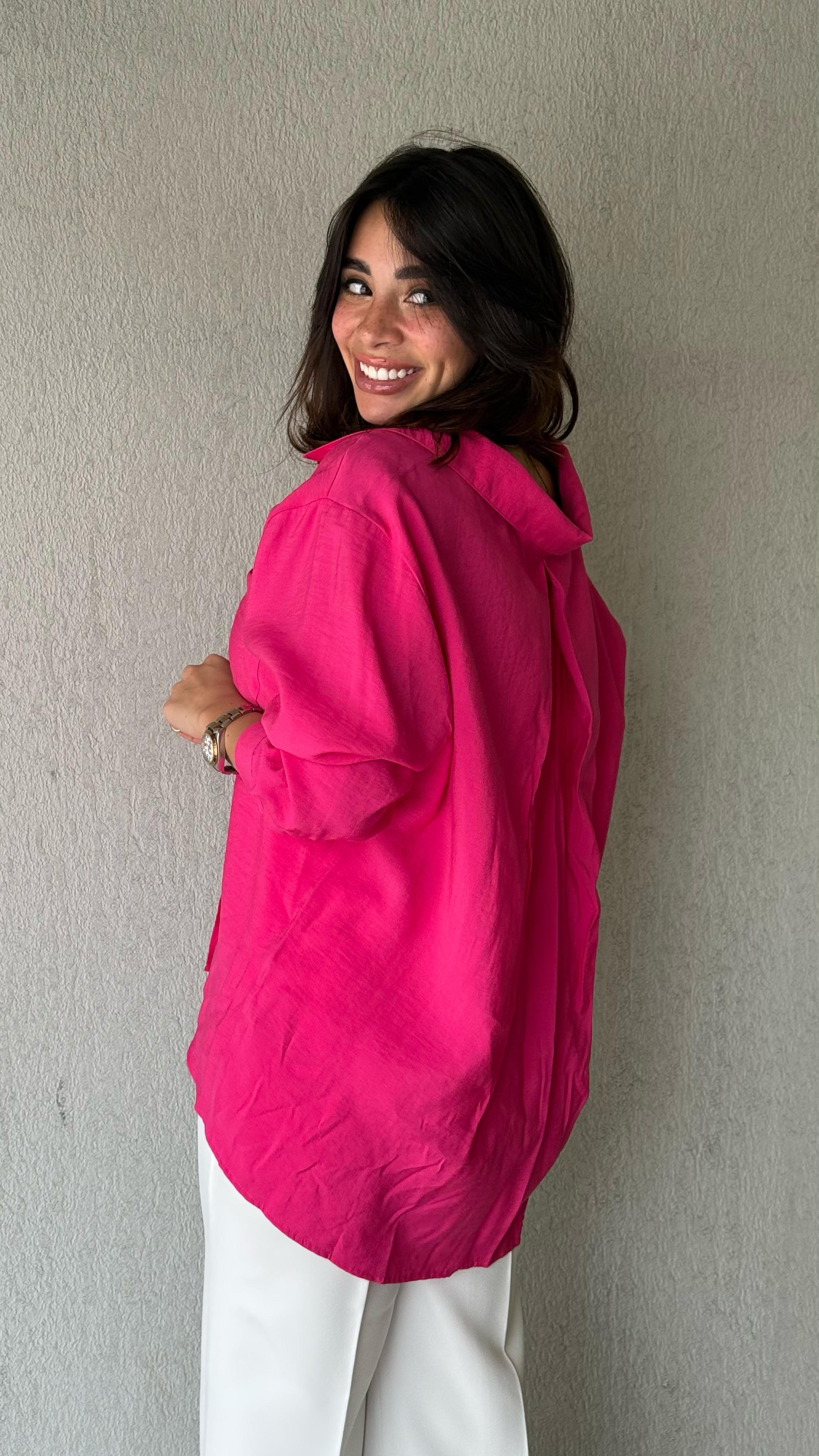 Just Like Me Shirt - Hot Pink