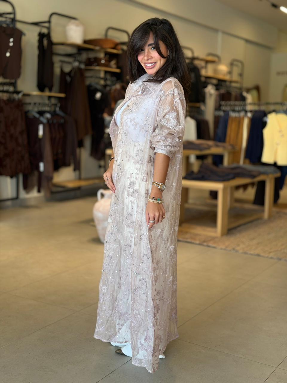 Floral  Cardigan - Pink