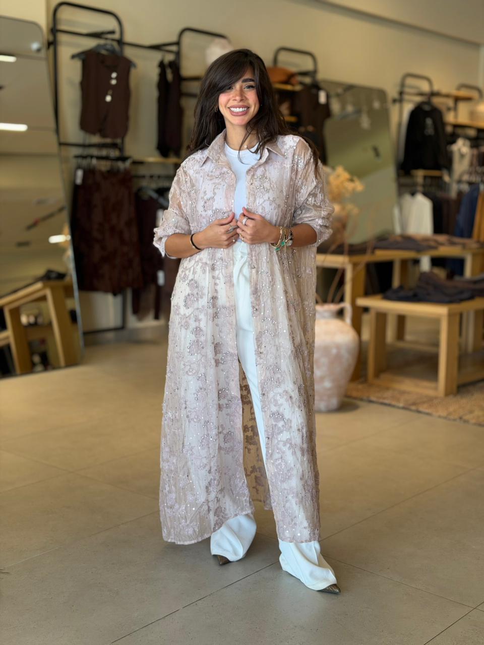 Floral  Cardigan - Pink